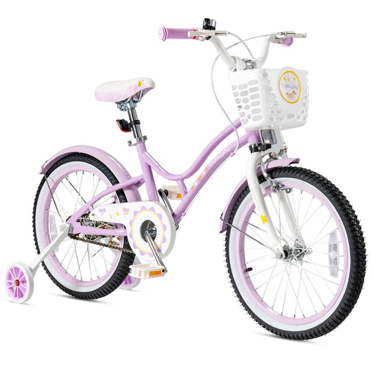 Infans 18 inch Kids Bike Toddlers Freestyle Adjustable Bicycle w/ Training Wheels