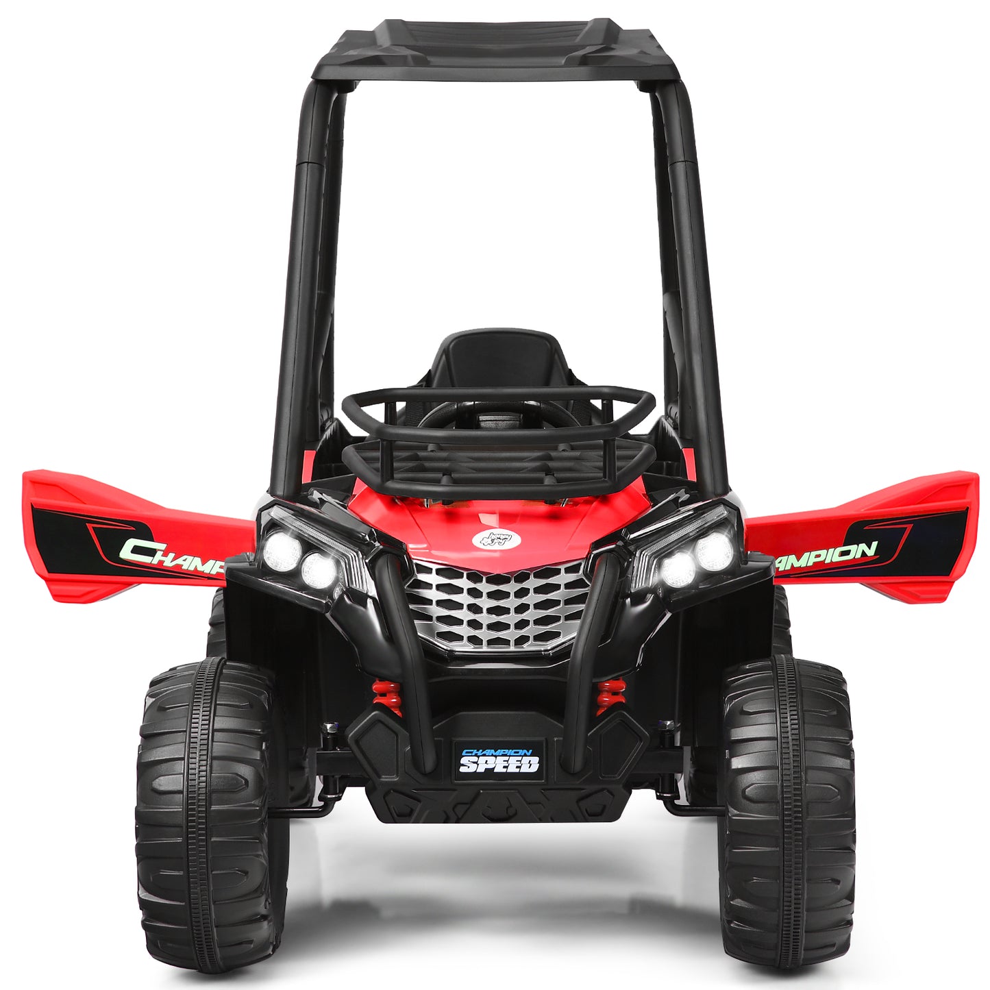Infans 12V Kids Ride On UTV Truck RC Electric Car w/MP3 & Light Red