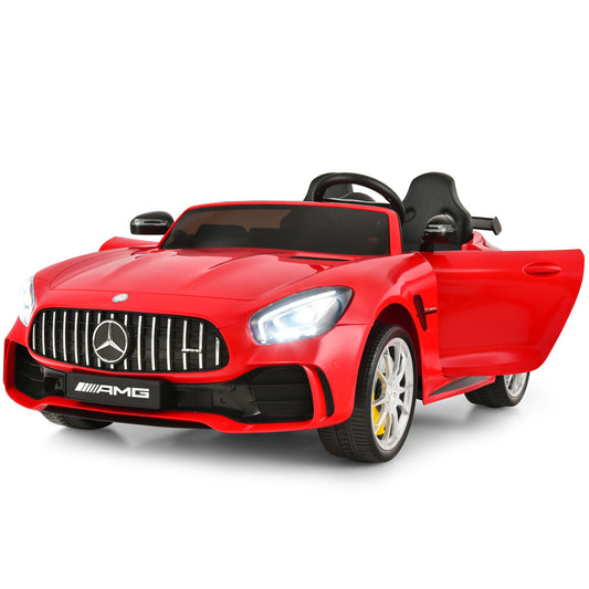Infans 2 Seater 12V Kids Ride On Car Mercedes Benz AMG GTR w/Remote & LED Lights Red