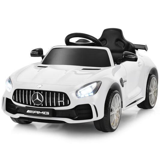 Infans 12V Kids Ride On Car Licensed Mercedes Benz AMG GTR w/Remote Control & MP3 White