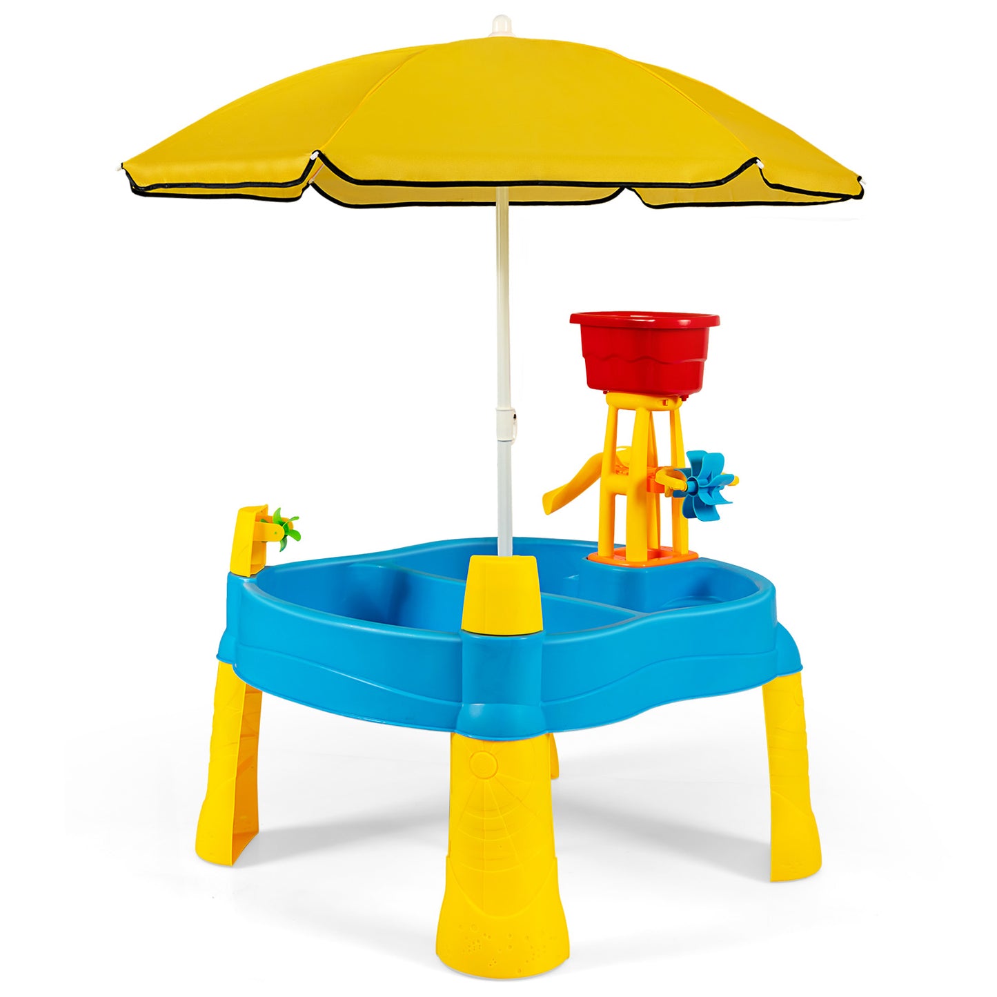 Infans Kids Sand and Water Table Activity Table Sandbox Accessory w/ Umbrella
