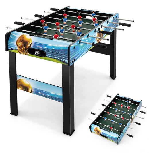 Infans 37 Inches Foosball Table with Removable Legs, 2 Balls and 2 Manual Scorers