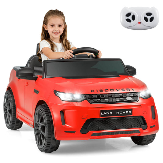 Infans Licensed Land Rover Kids Ride on Car with Remote Control, LED Lights, Music, HornRed