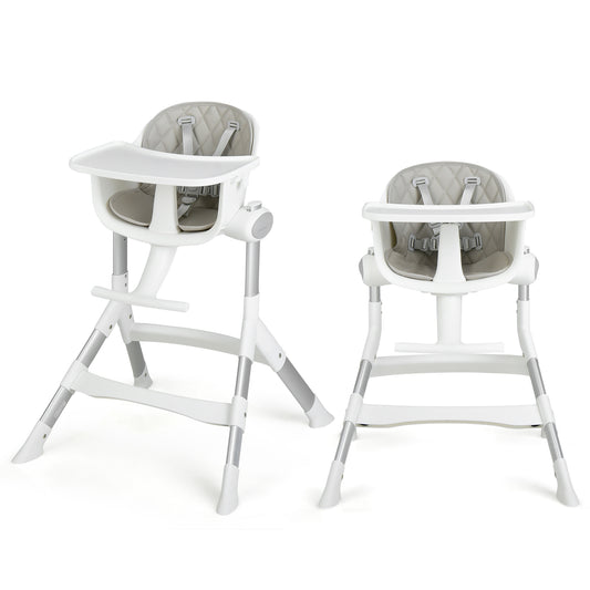 Infans High Chair for Babies & Toddlers Newborn Feeding Chair w/Aluminum Frame