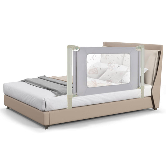 Infans 59 inch Bed Rail for Toddlers Infants Foldable Safety Bed Guardrail with Double Lock