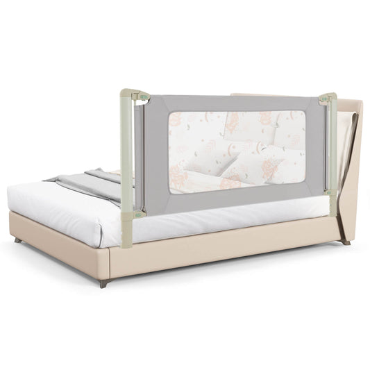 Infans 70 inch Bed Rail for Toddlers Infants Foldable Safety Bed Guardrail with Double Lock