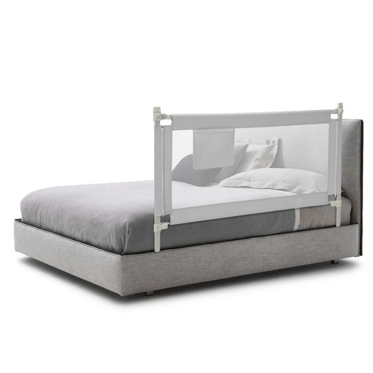 Infans 57inch Bed Rails for Toddlers Vertical Lifting Baby Bed Rail Guard with Lock Grey