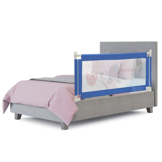 Infans 57inch Bed Rails for Toddlers Vertical Lifting Baby Bedrail Guard with Lock Blue