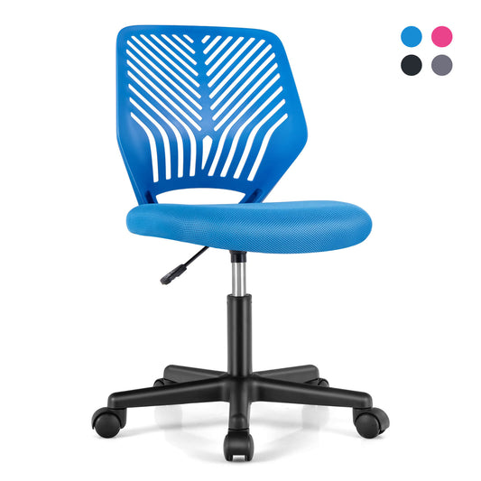 Infans Height-adjustable Ergonomic Kids Desk Chair w/ Universal Casters Working ChairBlue