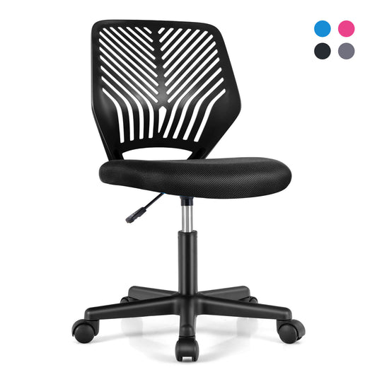 Infans Height-adjustable Ergonomic Kids Desk Chair w/ Universal Casters Working ChairBlack