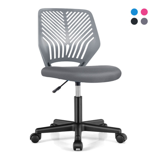 Infans Height-adjustable Ergonomic Kids Desk Chair w/ Universal Casters Working ChairGray