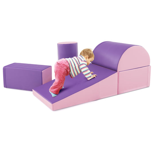Infans 5 PCS Kids Climb & Crawl Activity Playset Soft Foam Block Toddler Play Structure