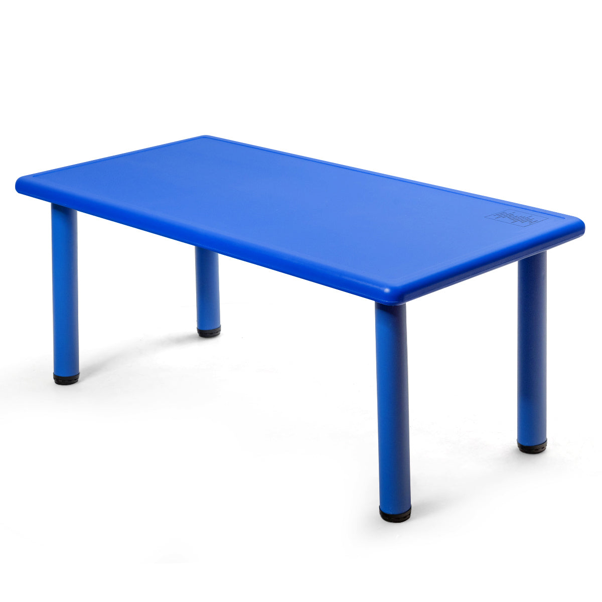 Infans Kids Plastic Rectangular Learn and Play Table Playroom Kindergarten Home Blue