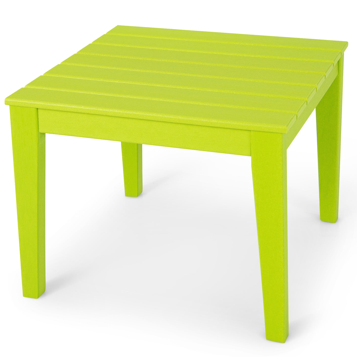 Infans Kids Square Table Indoor Outdoor Heavy-Duty All-Weather Activity Play TableGreen