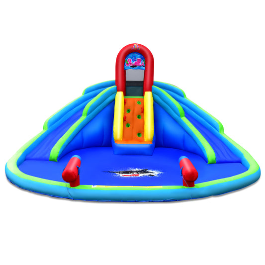 Infans Inflatable Waterslide Wet & Dry Bounce House w/Upgraded Handrail Blower Excluded