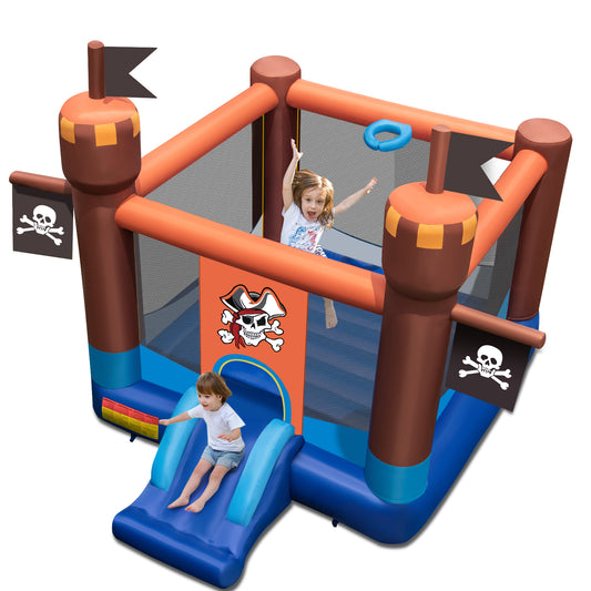 Infans Pirate Themed Inflatable Bounce Castle with Large Jumping Area Blower Excluded