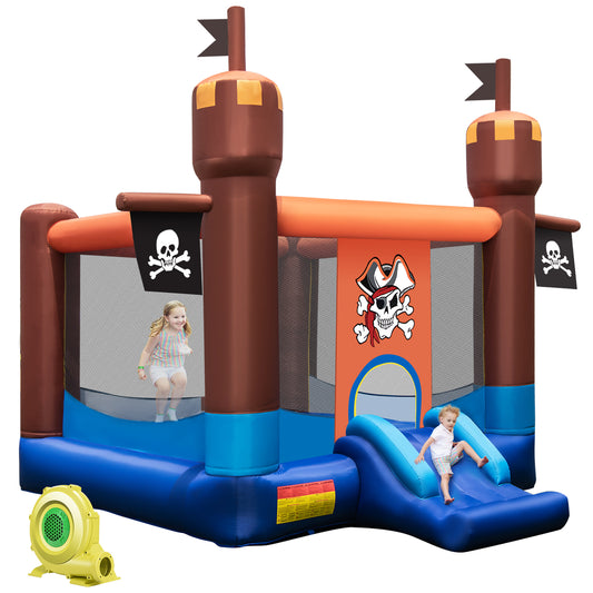 Infans Pirate Themed Inflatable Bounce Castle with Large Jumping Area & 735W Blower