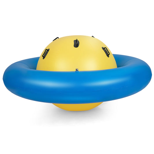 Infans 7.5 FT Inflatable Dome Rocker Bouncer w/ 6 Handles Fun Outdoor Game for Kids