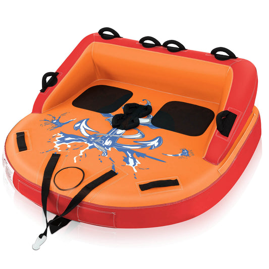 Infans 2 Person Inflatable Towable Tubes for Boating Water Tubes for Boats to Pull