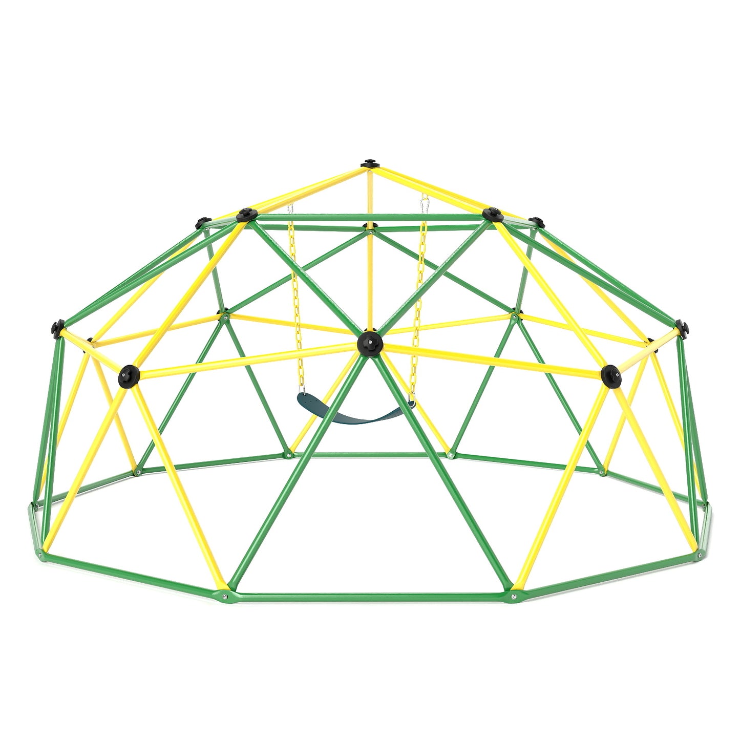 Infans 10 FT Climbing Dome with Swing Outdoor Kids Play Jungle GymGreen