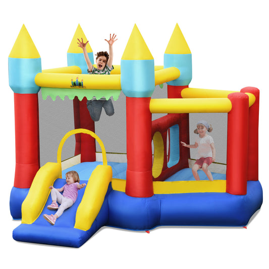 Infans Inflatable Bounce House Slide Jumping Castle Ball Pit Tunnels Without Blower