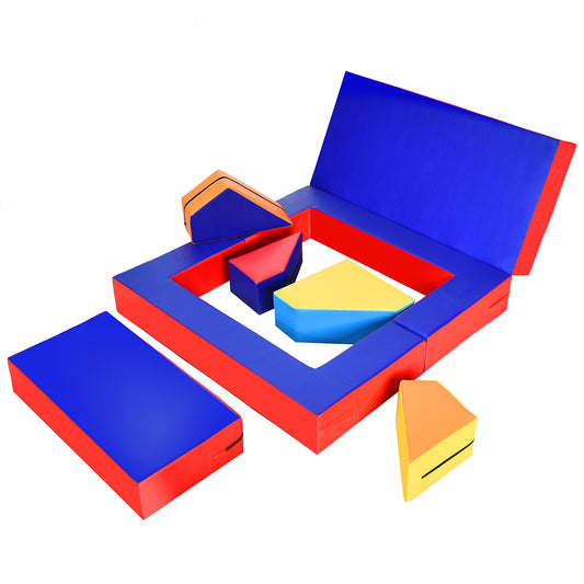 Infans 4-in-1 Crawl Climb Foam Shapes Playset Softzone Toy Toddler Preschoolers Kids