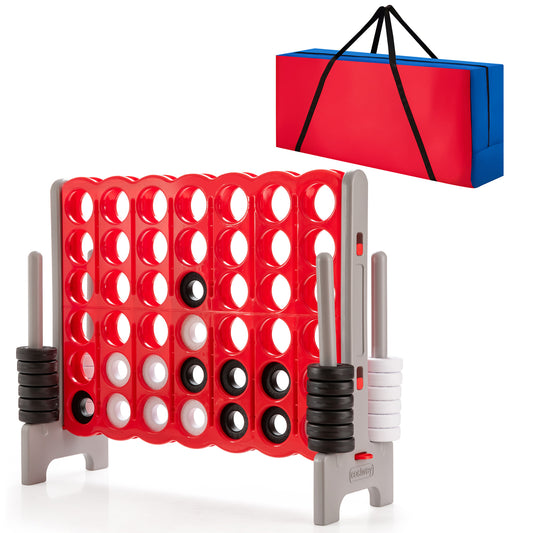 Infans 4-In-A-Row 4-to-Score Game W/Bag Indoor Outdoor Party Family Connect GameGrey
