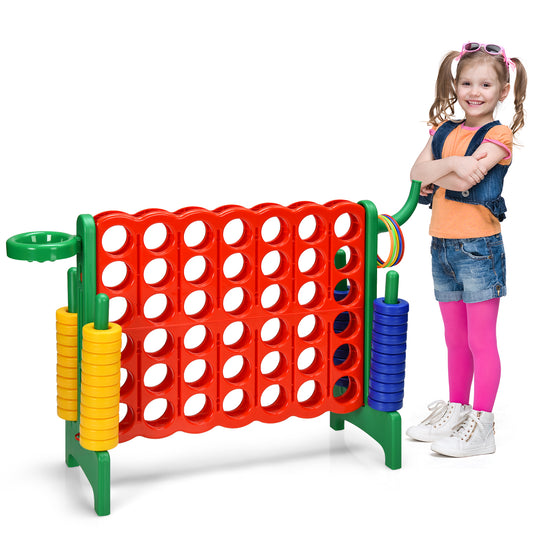 Infans 2.5Ft 4-to-Score Game Set Basketball Hoop Ring Game Indoor Outdoor