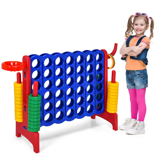 Infans 2.5' 4-to-Score Game Set Basketball Hoop & Ring Game Outdoor Indoor
