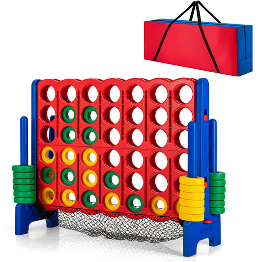 Infans 4-In-A-Row 4-to-Score Game In/Outdoor Party Connect Game W/Bag Net Storage