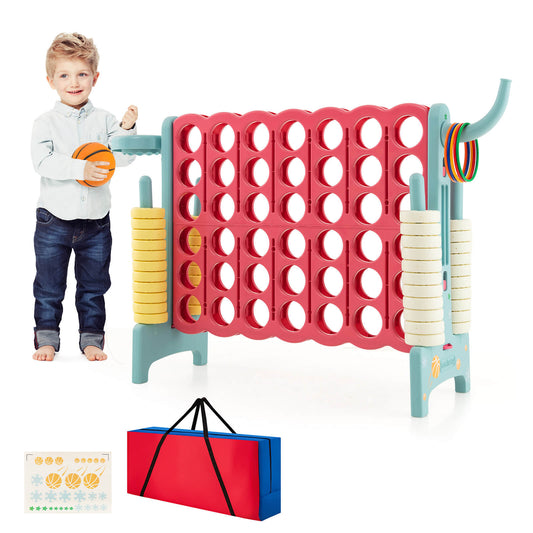 Infans 4-to-Score Game Set 4 in A Row Jumbo W/Storage Carrying Bag Sticker for Adult Kids