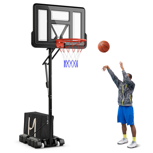 Infans Portable Basketball Hoop System w/ Easy Height Adjustment from 7.9-10 FT