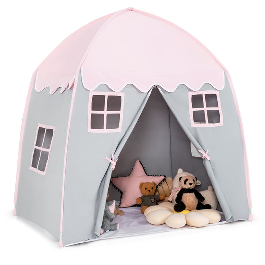 Infans Kids Play Tent Girls Boys Princess Castle Portable Indoor Outdoor PlayhousePink