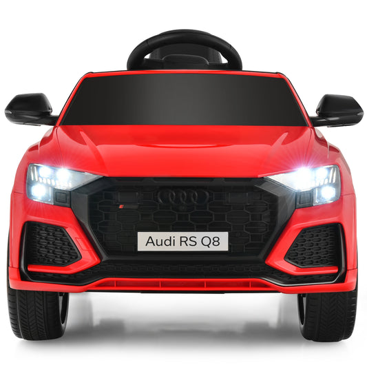 Infans Kids Ride On Car 12V Licensed Audi RS Q8 with Remote Control Lights Music Red