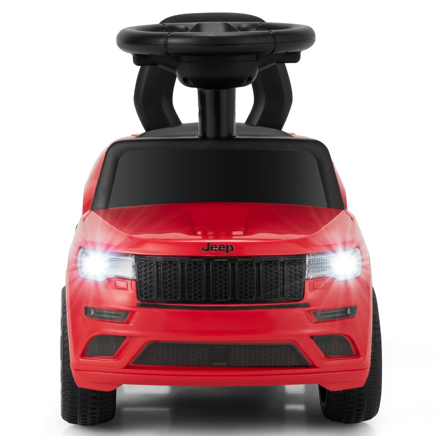 Infans Licensed Jeep Ride on Car Foot to Floor Push Car w/ Under Seat Storage Red