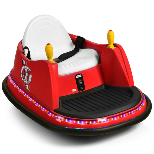 Infans 6V Kids Ride On Bumper Car Vehicle 360?? Spin Race Toy w/ Remote Control Red