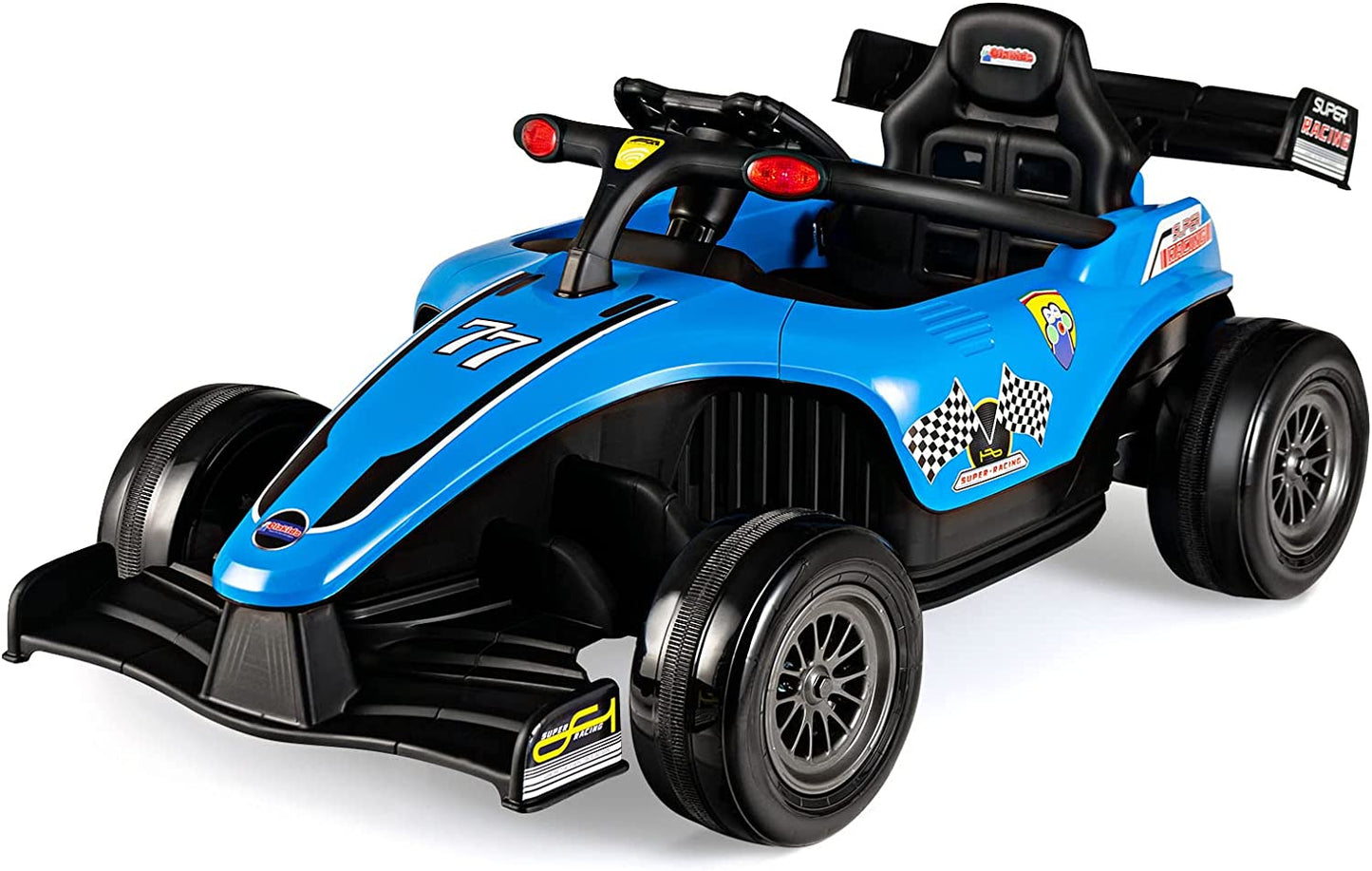 Infans Kids Ride On Car, 12V F1 Racing Electric Vehicle for Toddlers with Control Remote Blue
