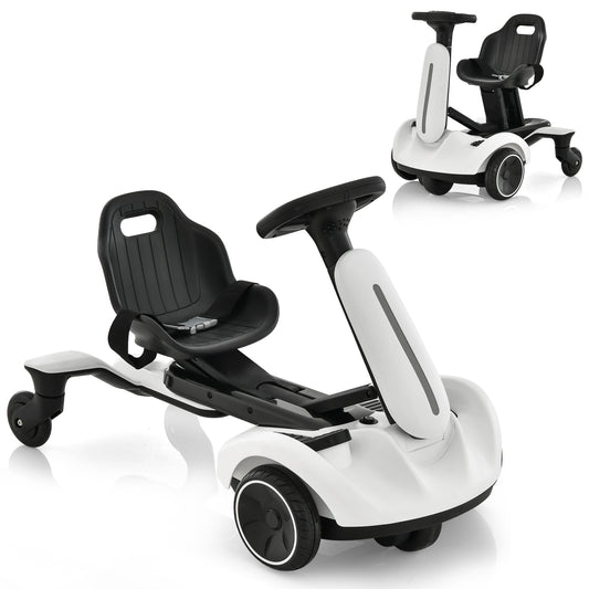 Infans 6V Kids Ride On Drift Car Electric Drifting Go Kart for Kids w/ 360?? Spin RedWhite