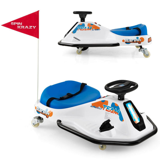 Infans Electric Drifting Go Kart for Kids w/ 360?? Spin Wireless Connection & USB Radio