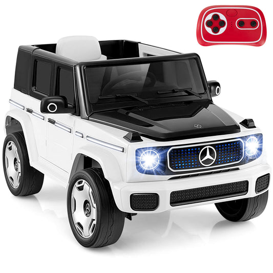 Infans Licensed Mercedes-Benz EQG Kids Ride On Car w/ Remote Control Detachable BatteryWhite