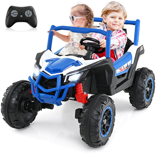 Infans 24V Kids Ride on UTV w/ 4 x 100W Powerful Engine Remote Control High/Low SpeedNavy,Black