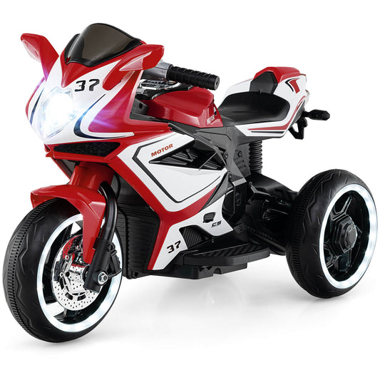 Infans Kids Ride on Motorcycle 6V Battery Powered Mini Electric Motorbike w/ LED Lights