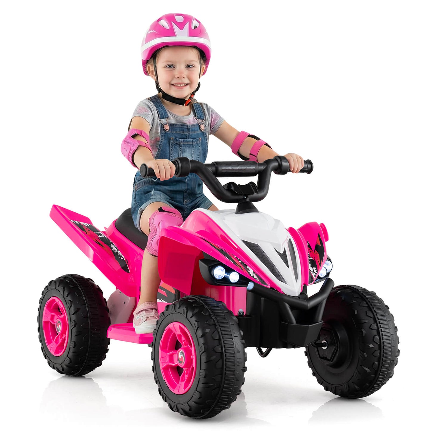 Infans 12V Quad 4 Wheeler Ride on Toy with Music Light USB Port Wireless Connection