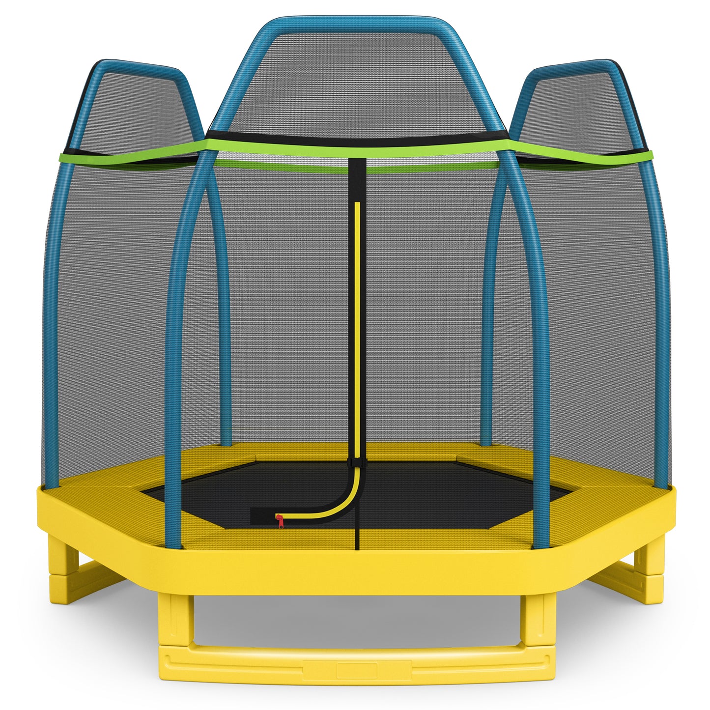 Infans 7FT Kids Trampoline Outdoor Indoor Recreational Bounce JumperYellow