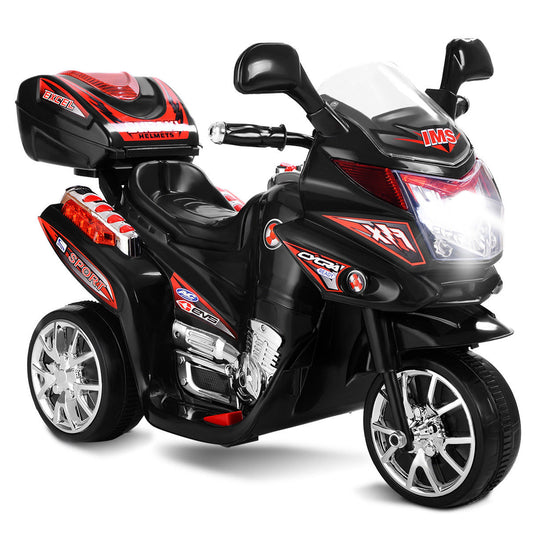 Infans 3 Wheel Kids Ride On Motorcycle 6V Battery Powered Bicycle Christmas Gift Black