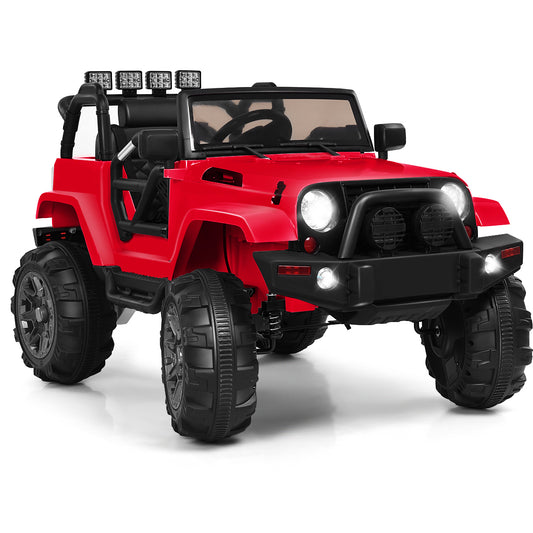 Infans 12V Kids Ride On Truck Car w/  Remote MP3 Music LED Light Red