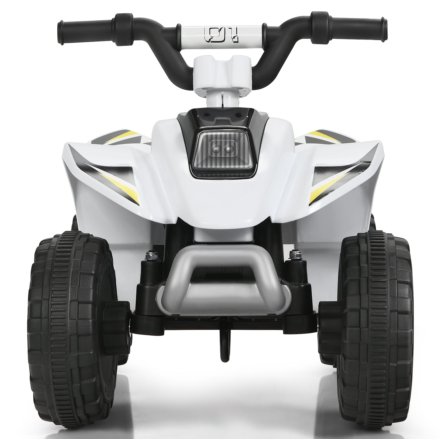 Infans 6V Kids Electric Quad ATV 4 Wheels Ride On Toy Toddlers Forward&Reverse White