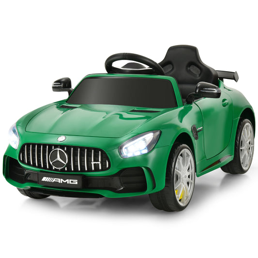 Infans 12V Kids Ride On Car Licensed Mercedes Benz AMG GTR w/Remote Control & MP3 Green