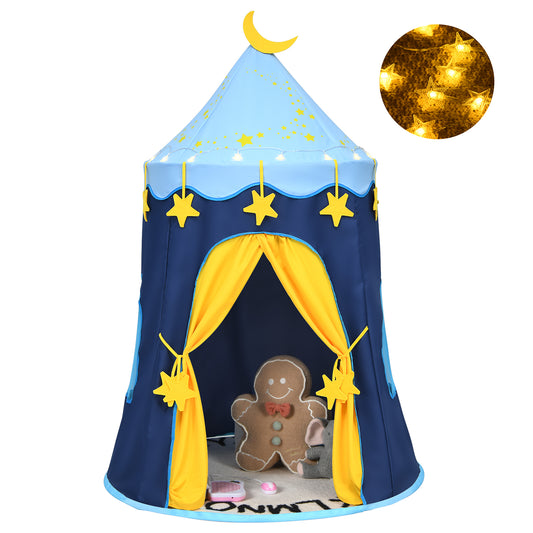 Infans Kids Foldable Pop Up Play Tent w/ Star Lights Carry Bag Indoor Outdoor