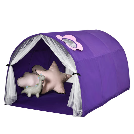 Infans Kids Bed Tent Play Tent Portable Playhouse Twin Sleeping w/ Carry BagPurple